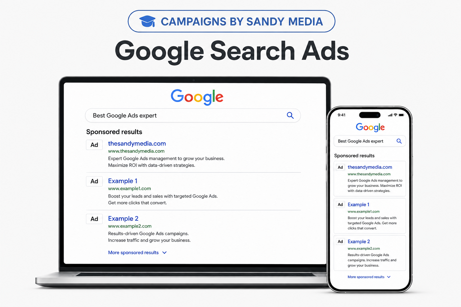Google Ads dashboard preview