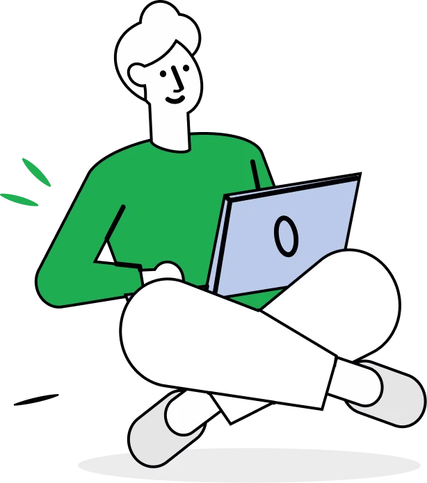 Designer planning a website