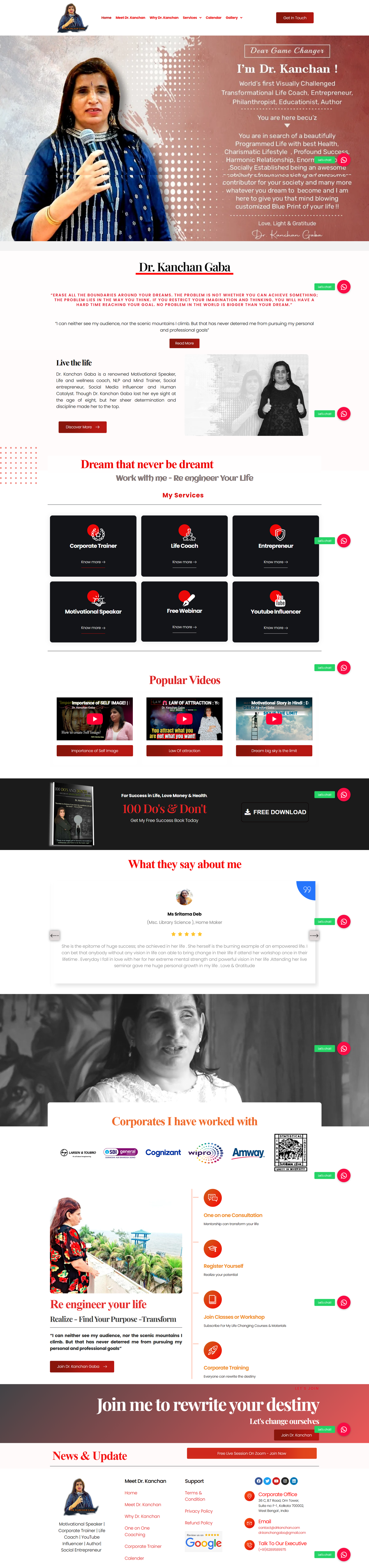 Full homepage screenshot of SaaS & CRM Platform